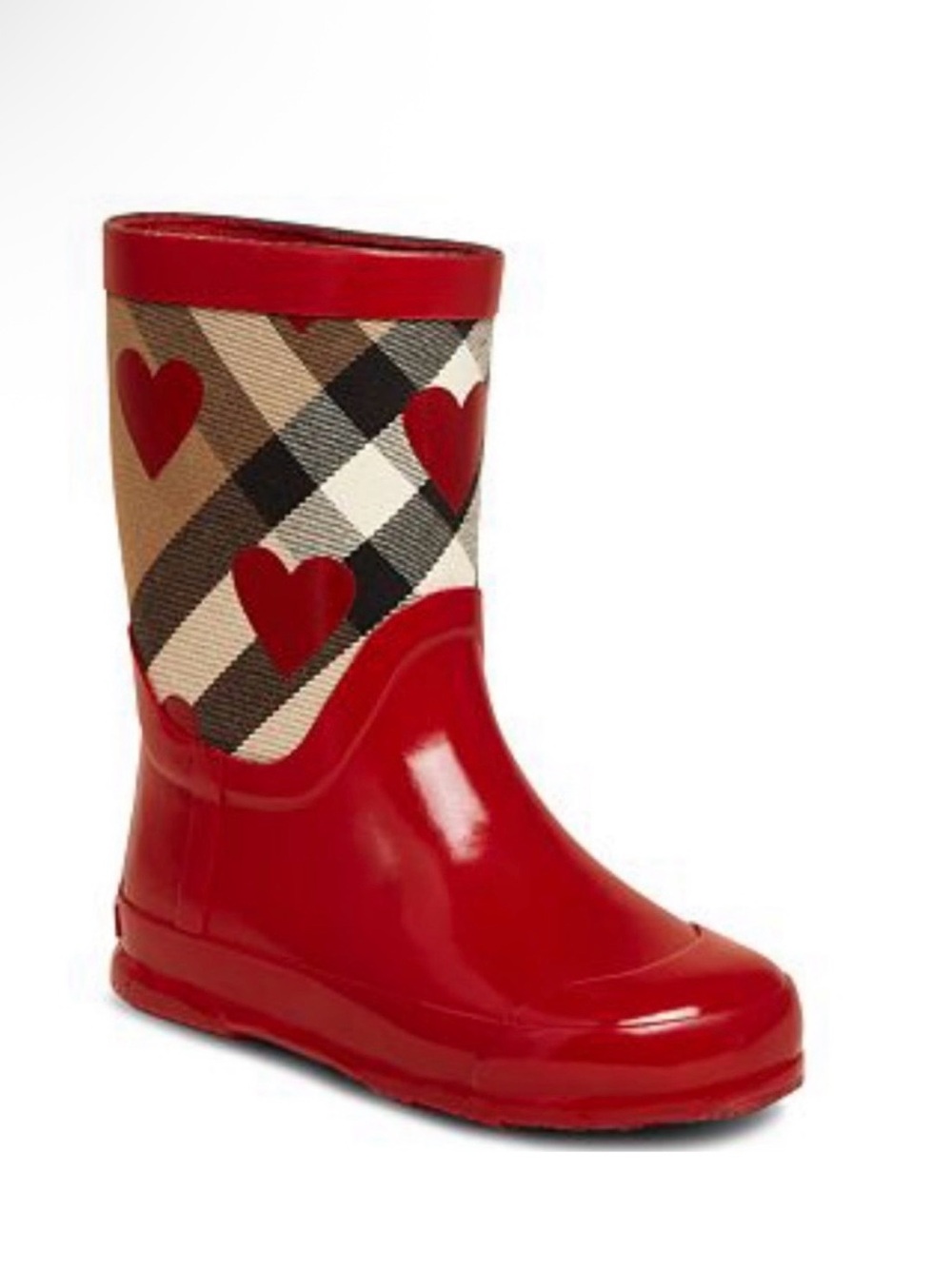 Burberry Red Rain Boots